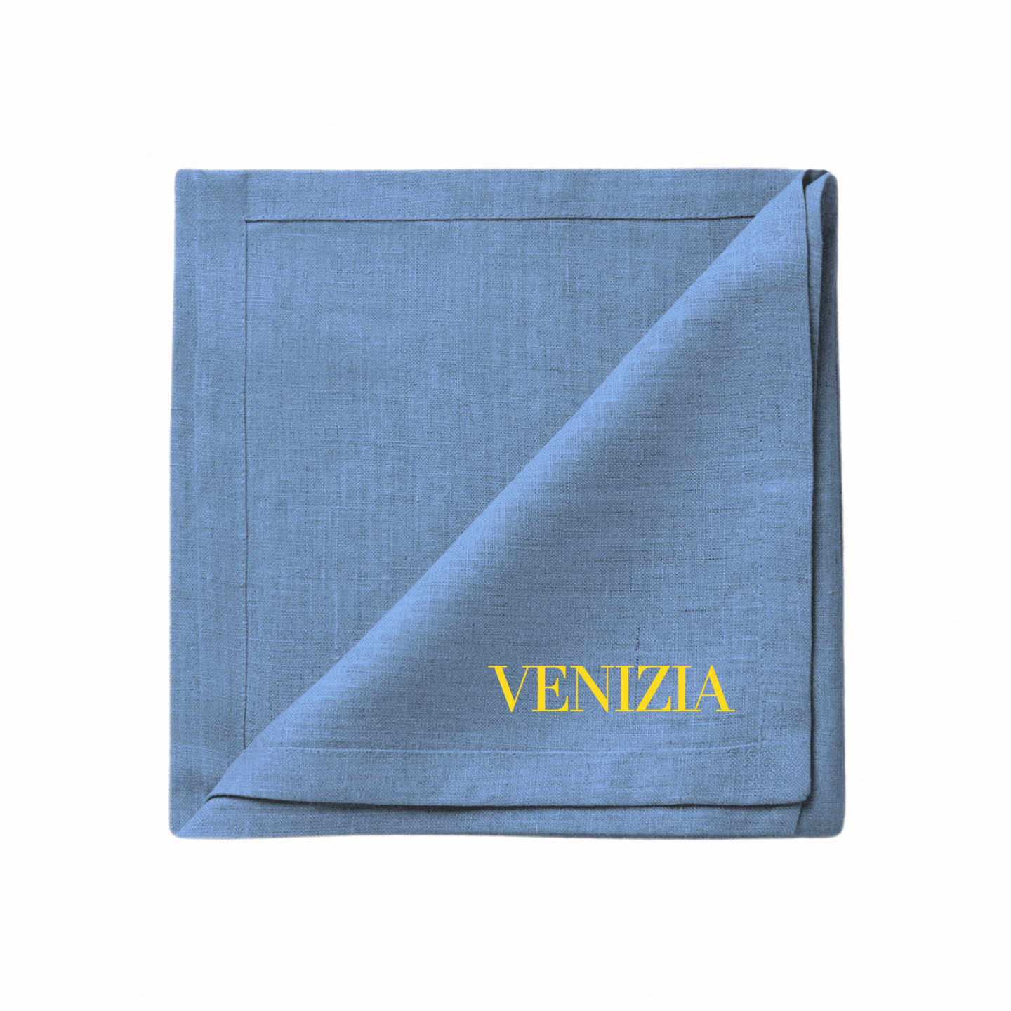 serviette de table avec une broderie prénom texte personnalisation serviette de table personnalisable