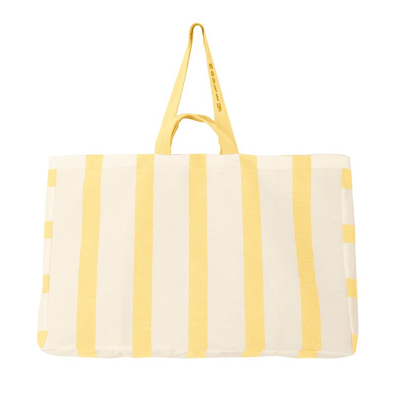 moutty Sac MAXI CABAS PERSONNALISÉ - RAYURES JAUNE