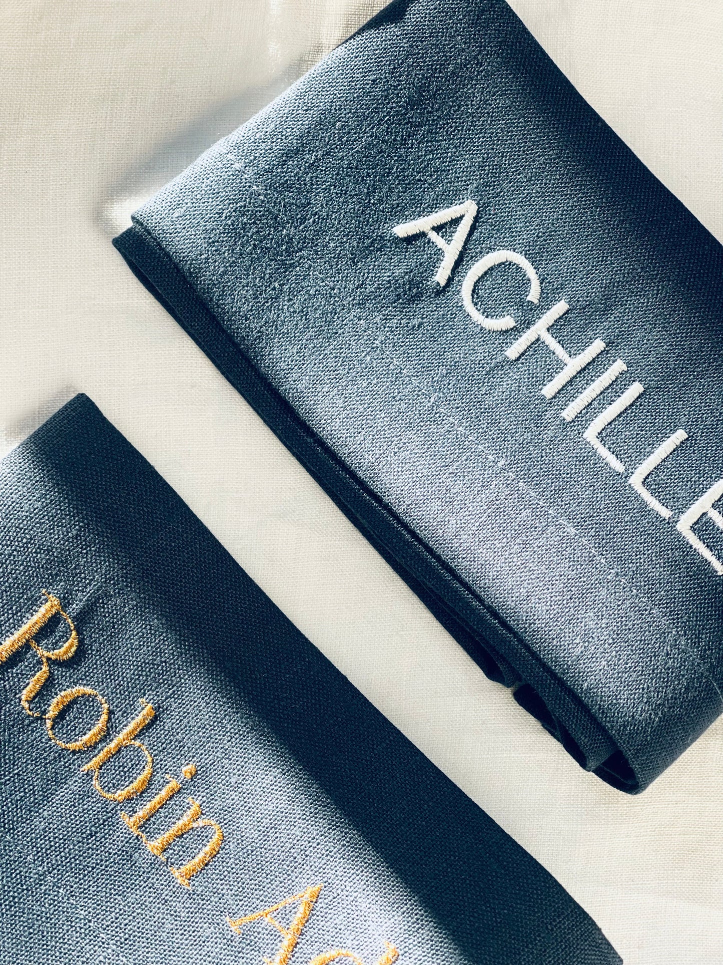moutty SERVIETTE DE TABLE PERSONNALISÉE - BLEU