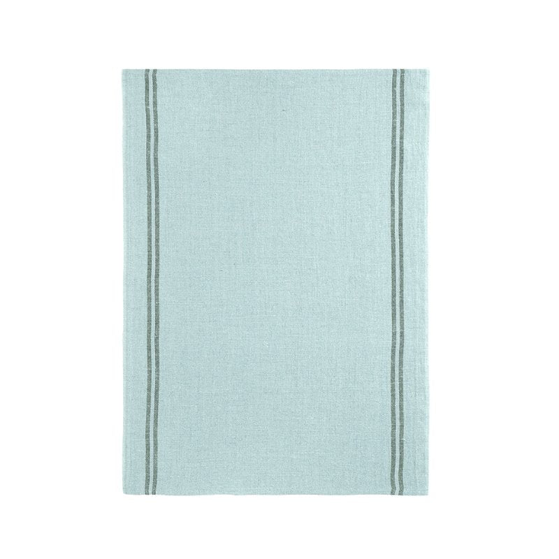 moutty SANS BRODERIE Torchon le bocage - Aqua - Brodé « bisou »