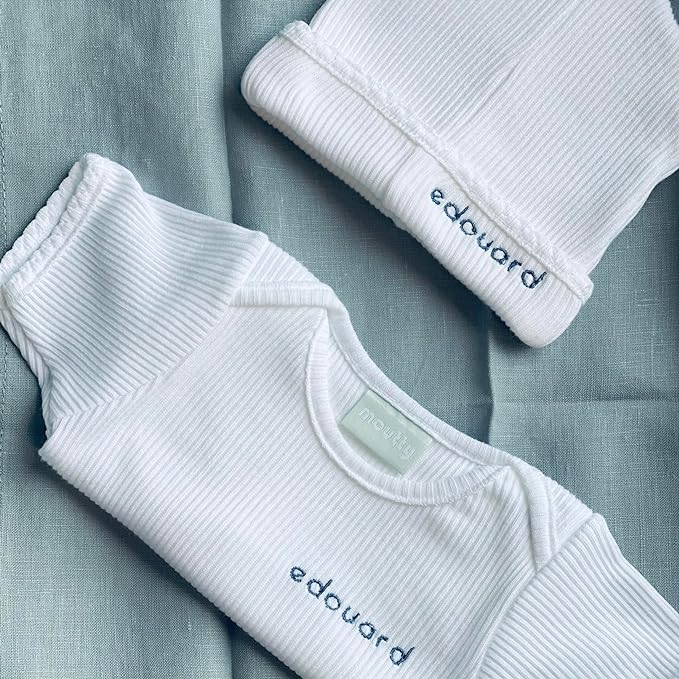 body bonnet bébé naissance personnalisé Image