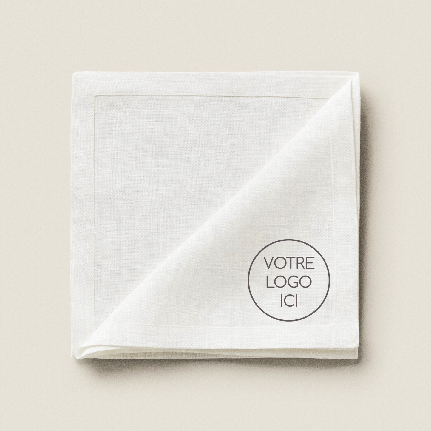 SERVIETTE DE TABLE PERSONNALISÉE LOGO RESTAURANTS, HÔTELS, EVENEMENTIEL
