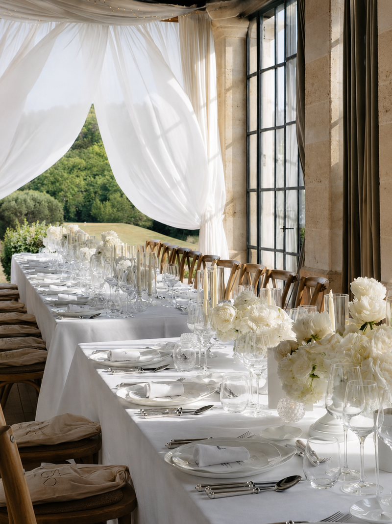 serviette de table mariage