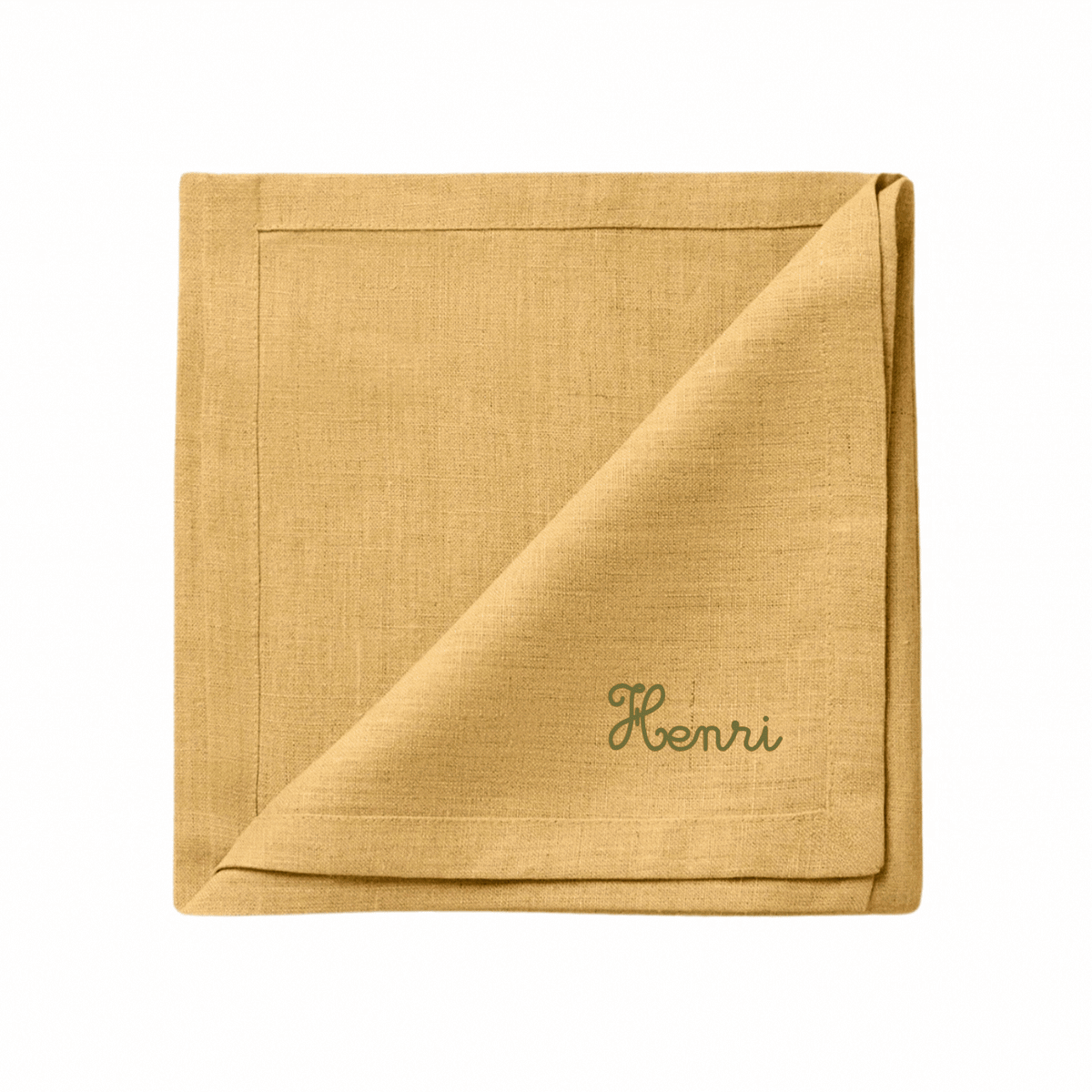 SERVIETTE DE TABLE PERSONNALISÉE - JAUNE BLÉ