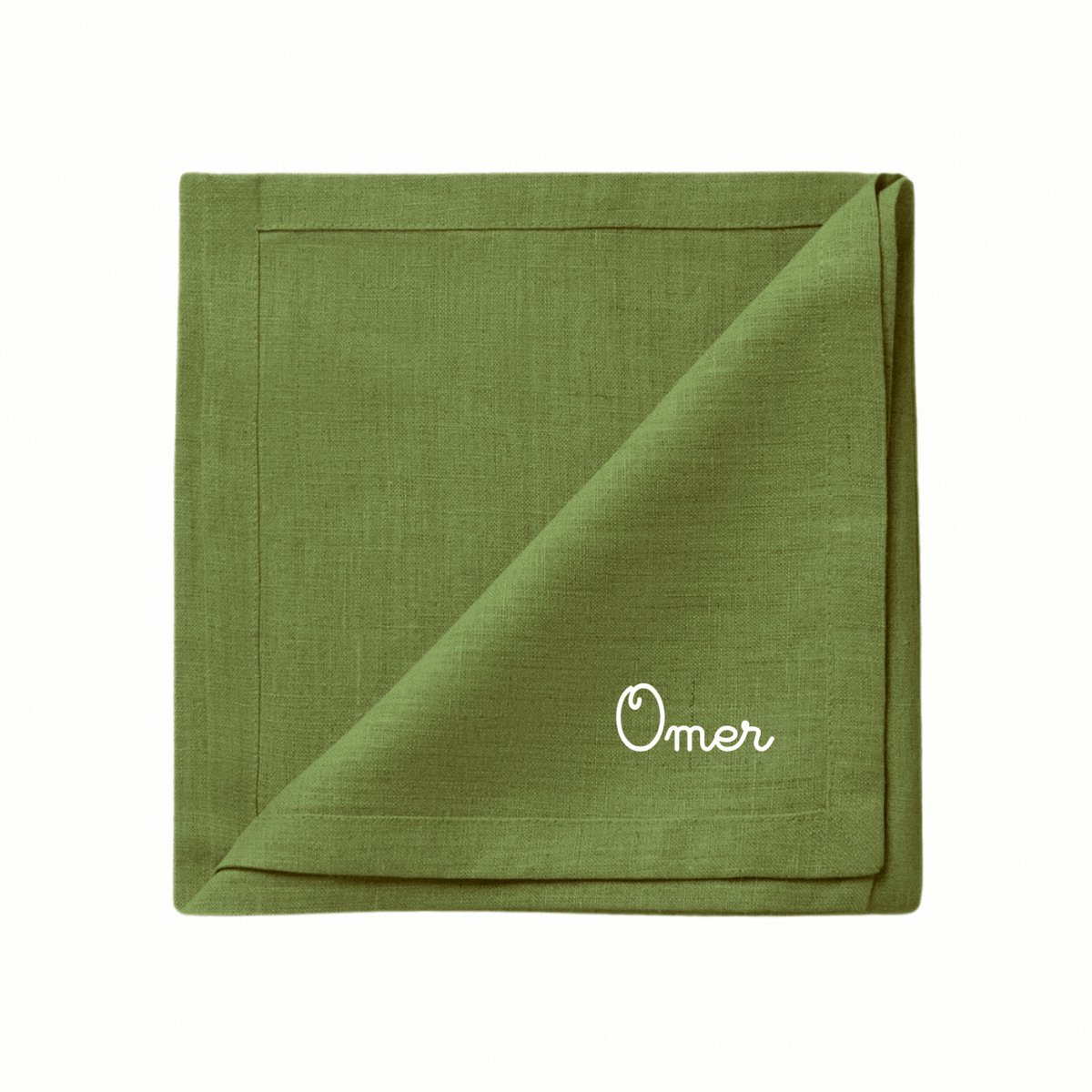 TOVAGLIOLO PERSONALIZZATO - VERDE OLIVA