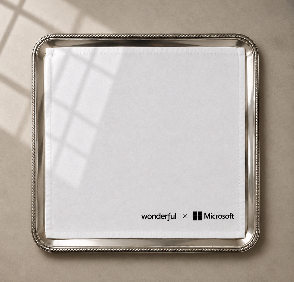 Wonderful x Microsoft / Wonderful - Custom Embroidered Linen Napkins – Oslo, Copenhagen & Helsinki – Valerie Thornewell