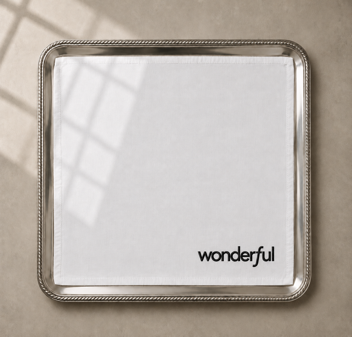Wonderful x Microsoft / Wonderful - Custom Embroidered Linen Napkins – Oslo, Copenhagen & Helsinki – Valerie Thornewell