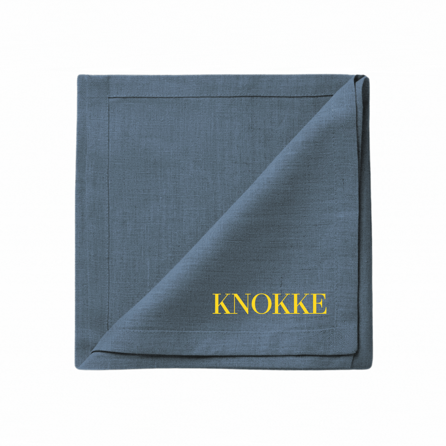 serviette de table avec une broderie prénom texte personnalisation serviette de table personnalisable