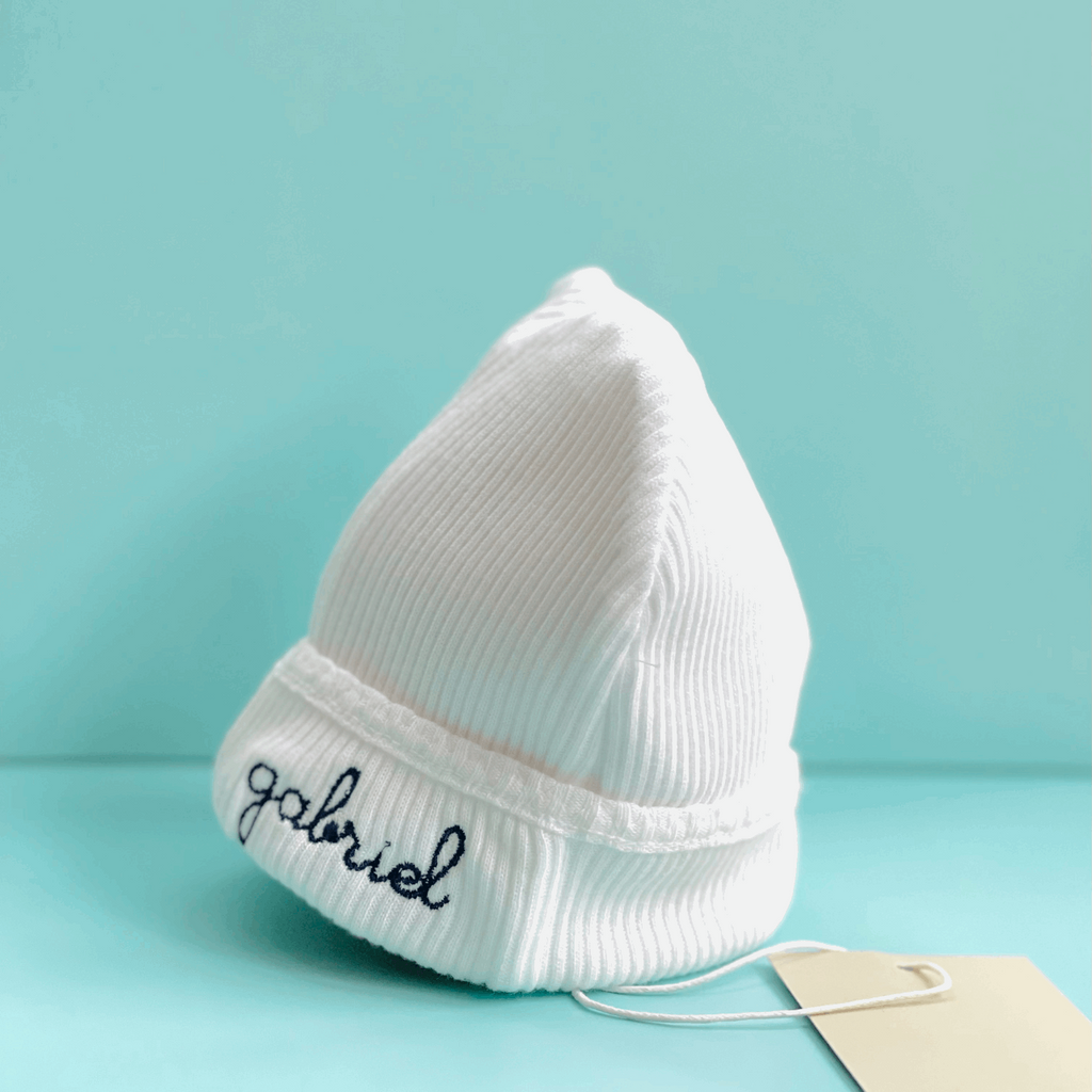 moutty bébé, body BONNET NAISSANCE PERSONNALISÉ