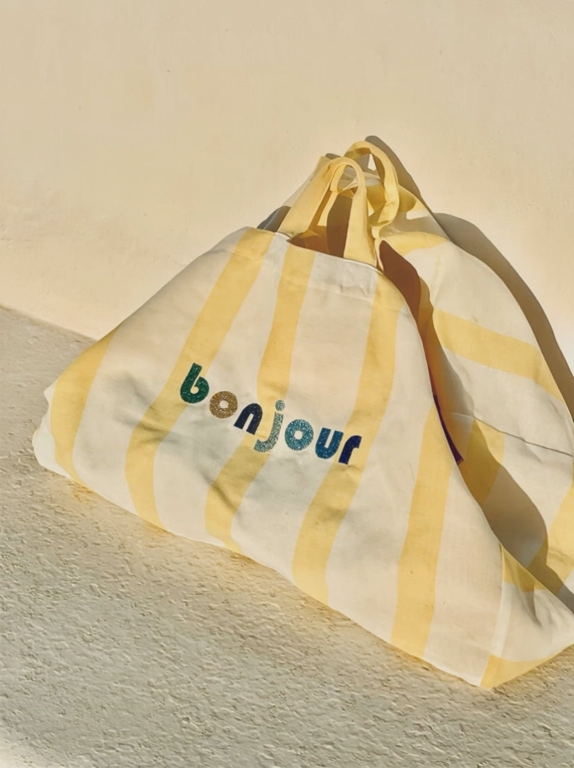 cabas plage personnalisé