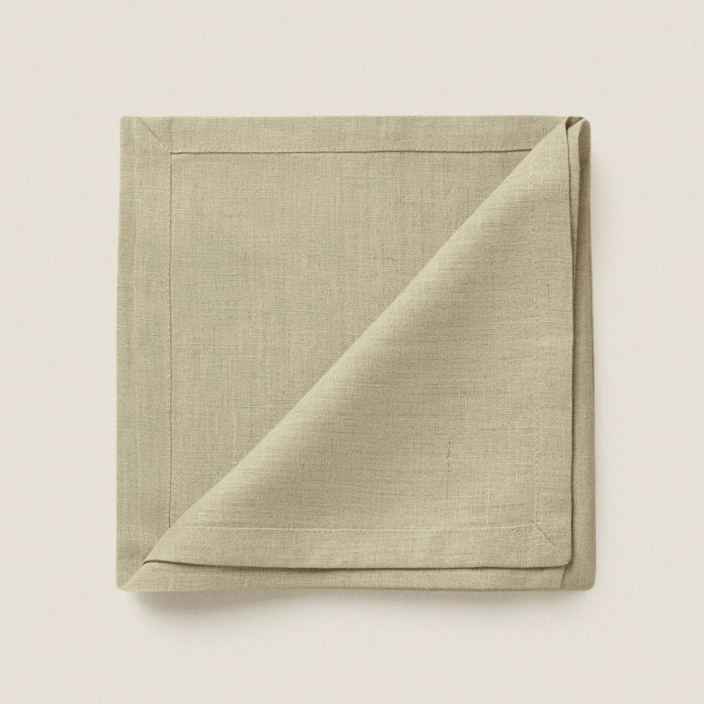 moutty SERVIETTE DE TABLE PERSONNALISÉE - NATUREL