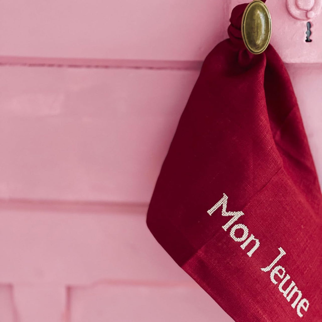 serviette de table noel personnalisée personnalisable noël prénom texte