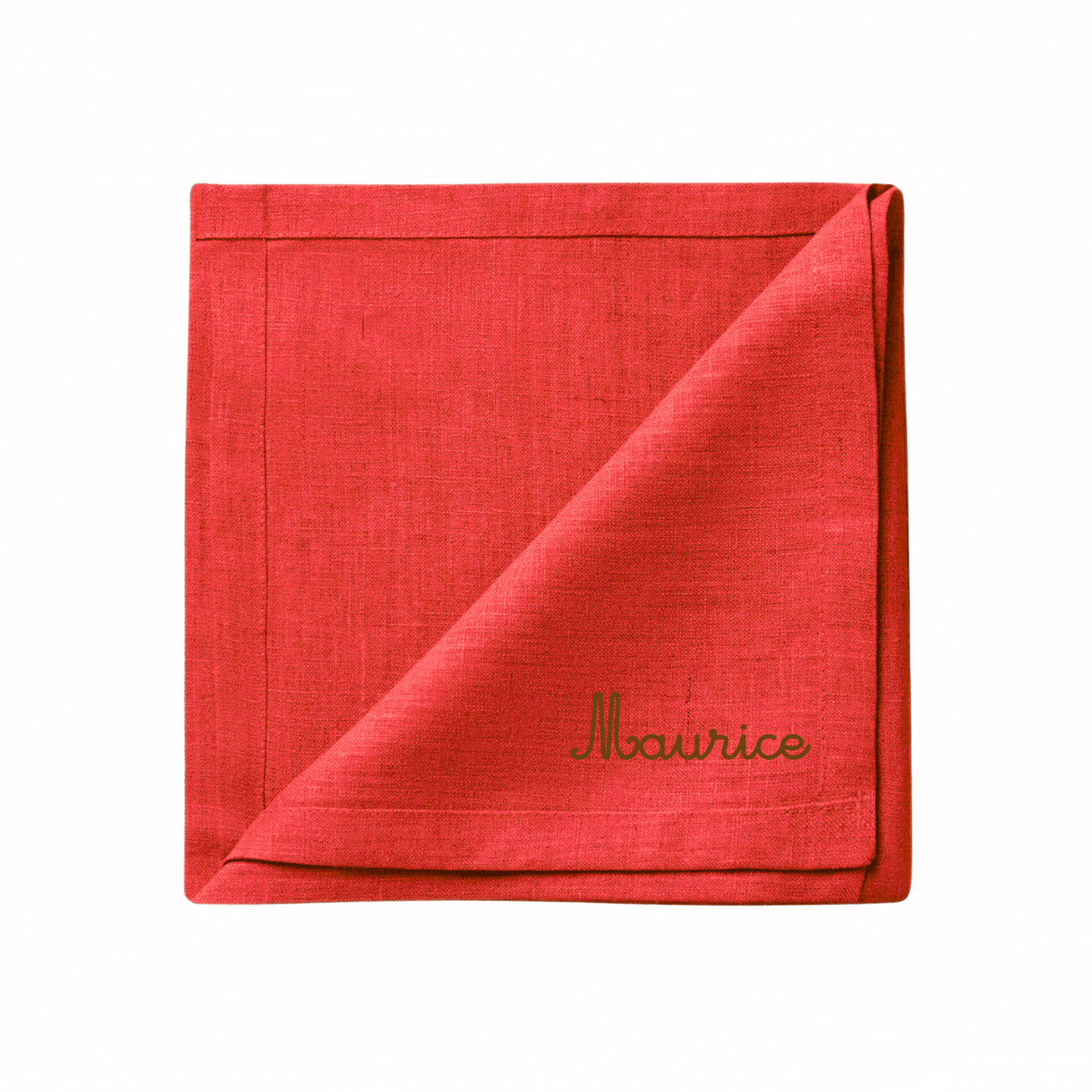 SERVIETTE DE TABLE PERSONNALISÉE - ROUGE