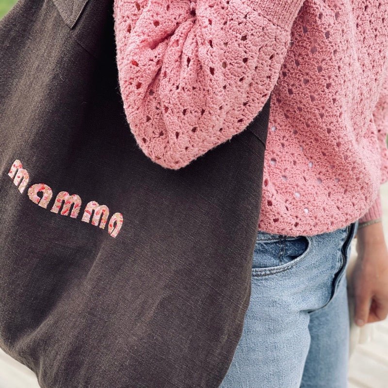 moutty Sac STAN - LE SAC FOURRE-TOUT- ÉBÈNE - "MAMMA" MOUCHETÉ