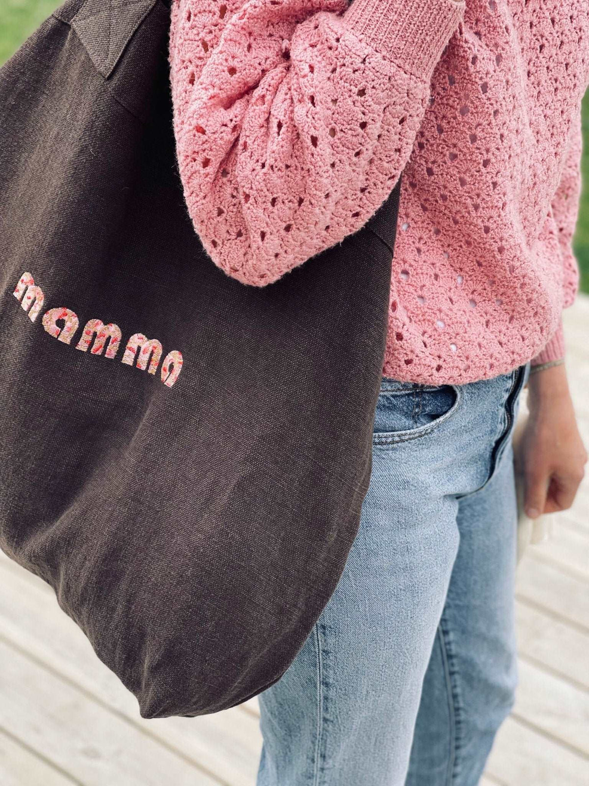 moutty Sac STAN - LE SAC FOURRE-TOUT- ÉBÈNE - "MAMMA" MOUCHETÉ