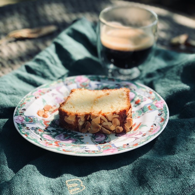 moutty Torchon le bocage - Cèdre - Brodé « je t'aime »