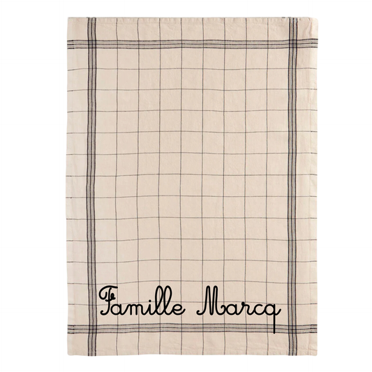 moutty TORCHON PERSONNALISÉ - LE PARISIEN - MOKA