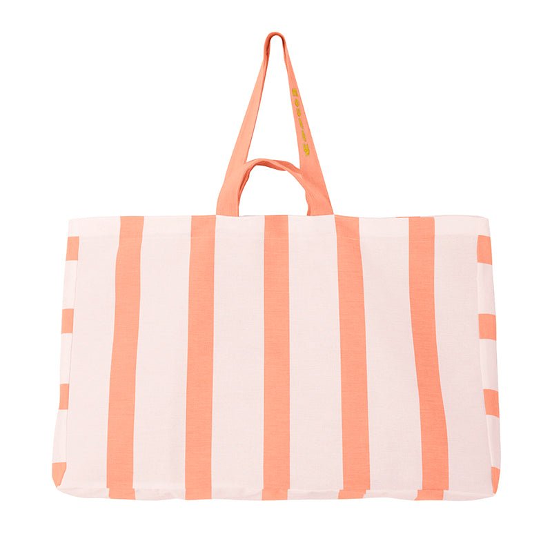 LE MAXI CABAS À RAYURES CABINE - ORANGE - CAPSULE BONJOUR moutty